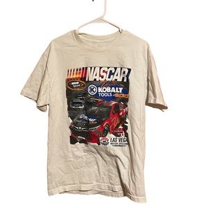 Vintage 1990s NASCAR Men's Tshirt size m with small stain on front